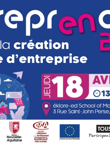 Entreprendre en Béarn, le salon de la création & reprise d’entreprise