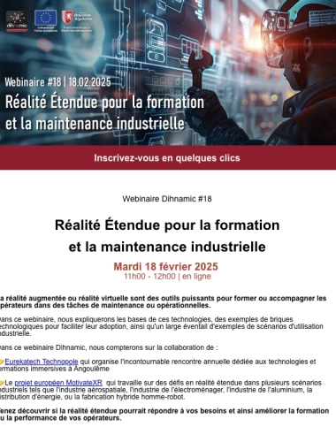 Webinaire Dihnamic #18 Réalité Étendue pour la formation et la maintenance industrielle